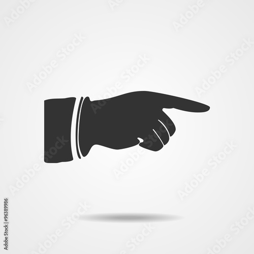 Pointing finger Vector illustration EPS10