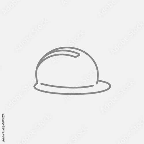 Hard hat line icon.