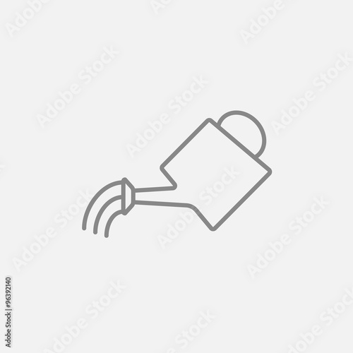 Watering can line icon.
