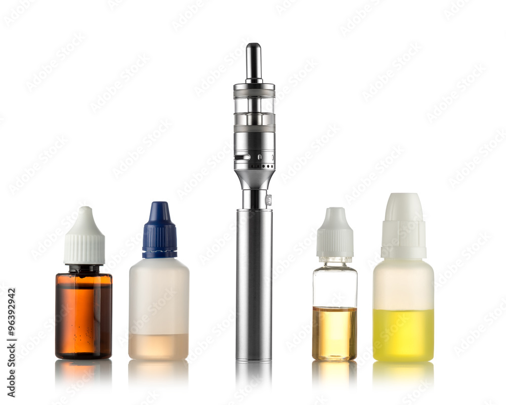 Electronic cigarettes isolated on white Electronic cigarettes isolated on white