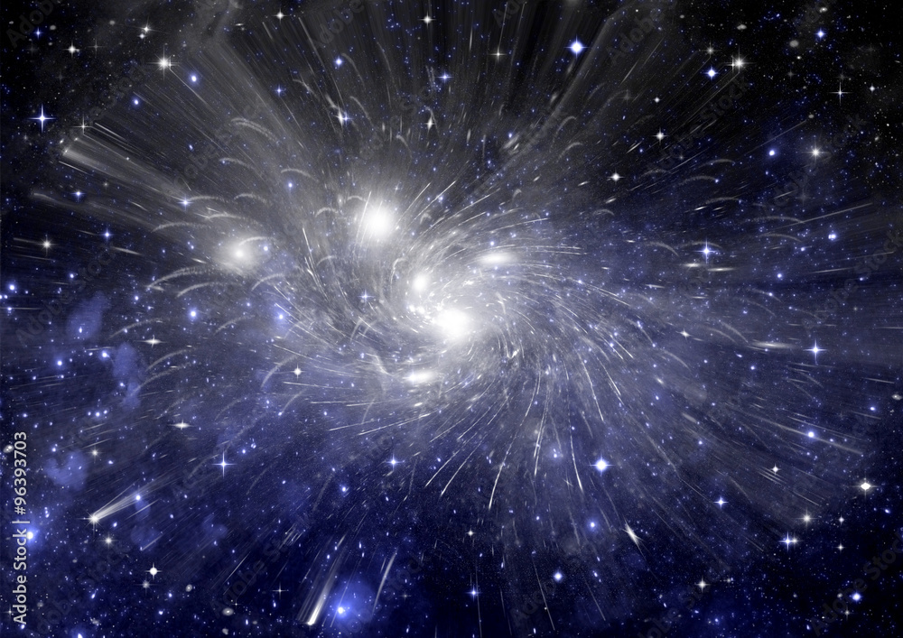 galaxy in a free space galaxy in a free space