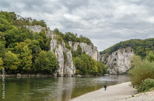 the rocky shores of the Danube  Germany
