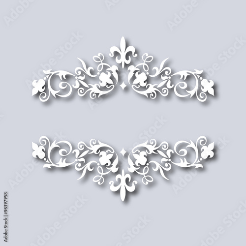 vector illustration of vintage floral ornament