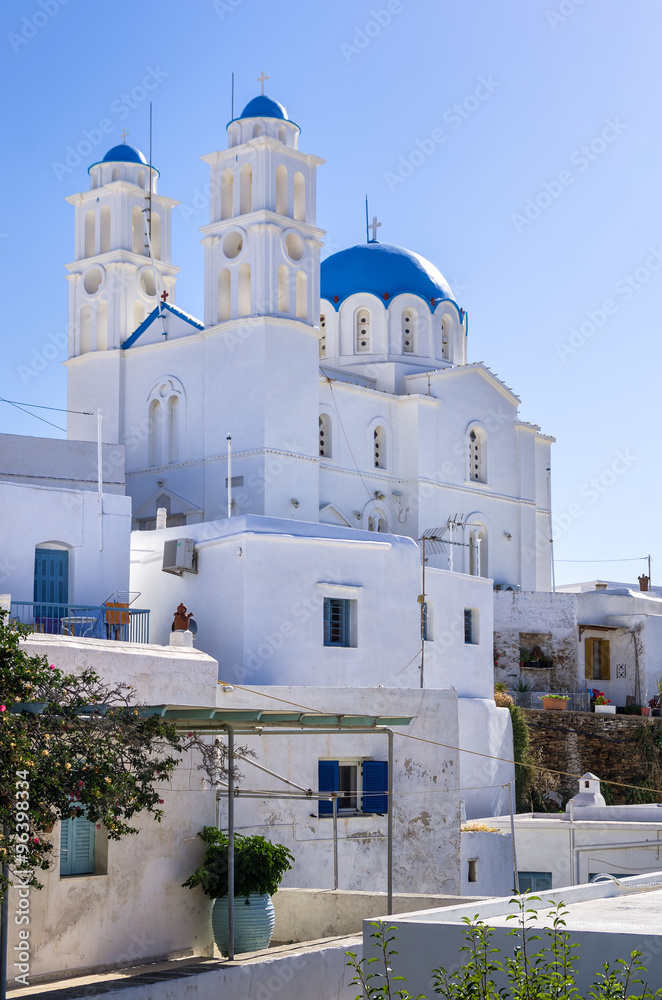 Orthodox church in Sifnos island, Cyclades, Greece