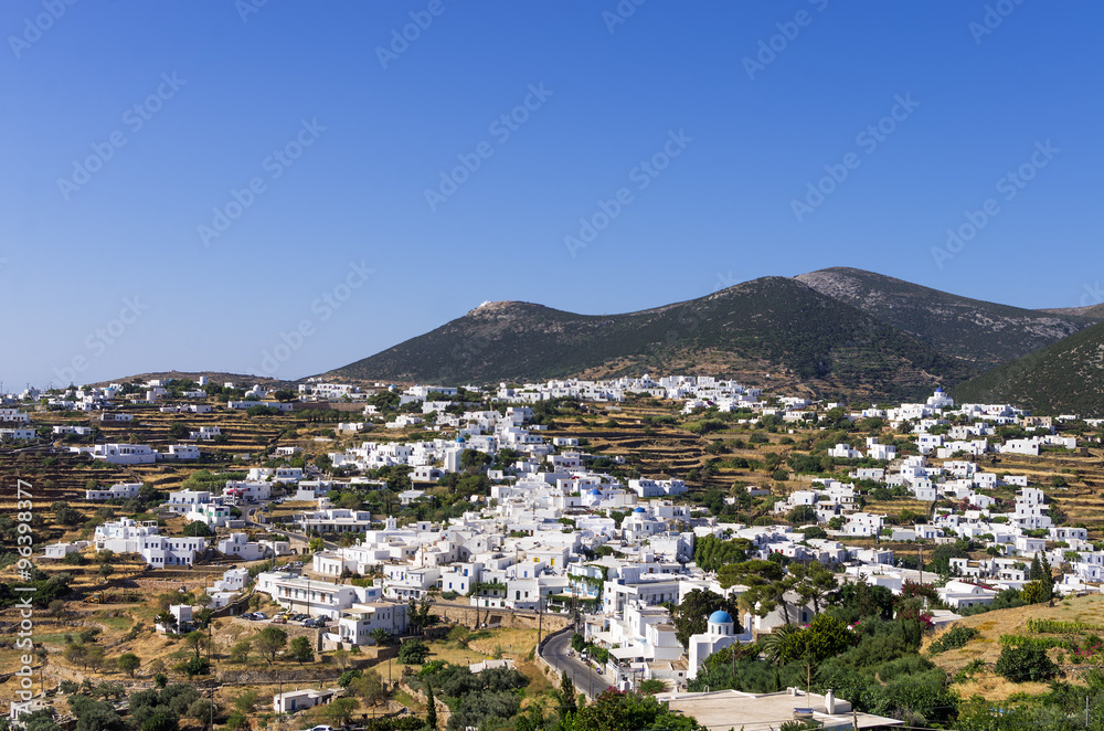 The main village in Sifnos island, Cyclades, Greece