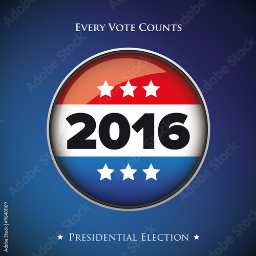 Presidential election 2016 banner or poster