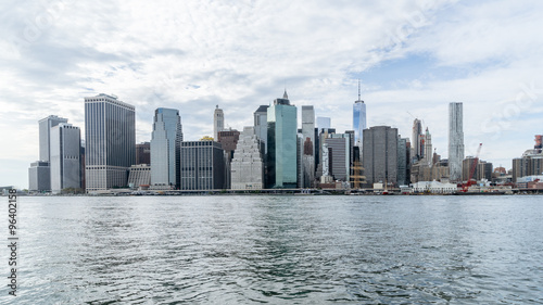 Downtown of New York over Hudson river. © ulu_bird
