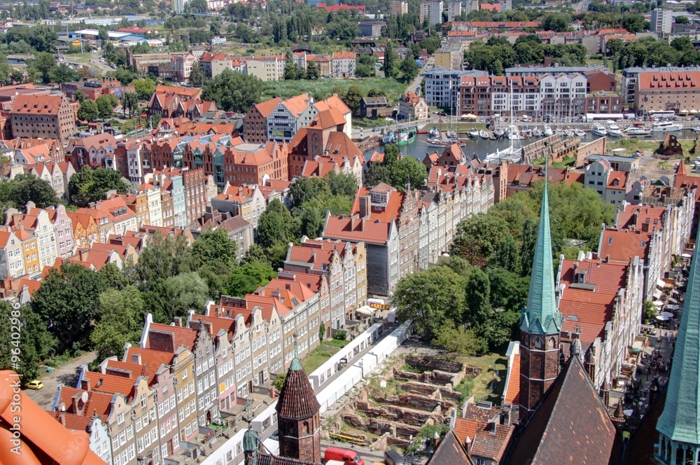 les rues de gdansk en Pologne