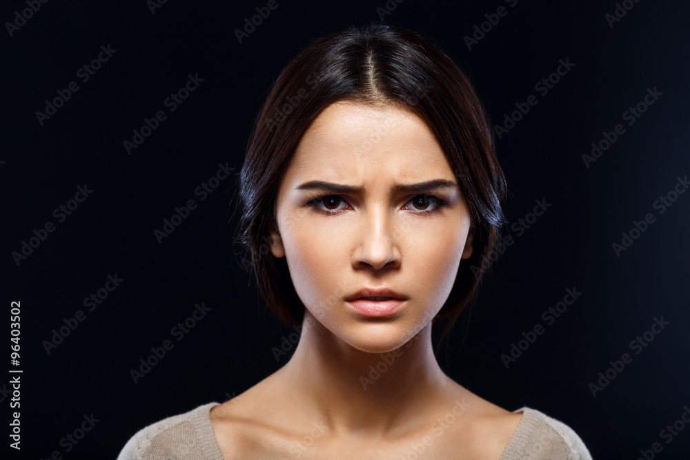 Pleasant girl expressing emotions Pleasant girl expressing emotions