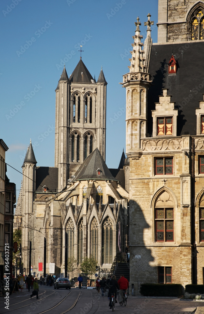 Church of St. Nicholas in Ghent. Belgium