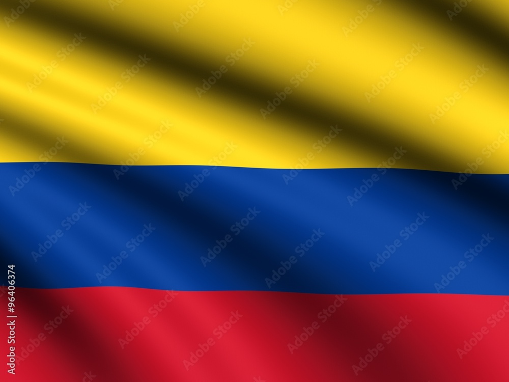 Naklejka premium Flag of Colombia