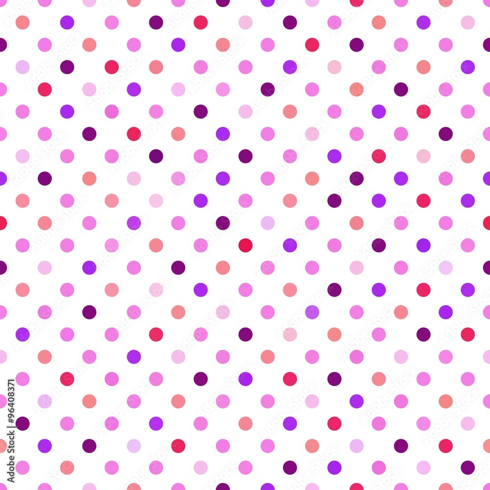 Pink Polka Dots Seamless Pattern