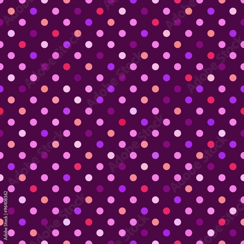 Pink Polka Dots Seamless Pattern