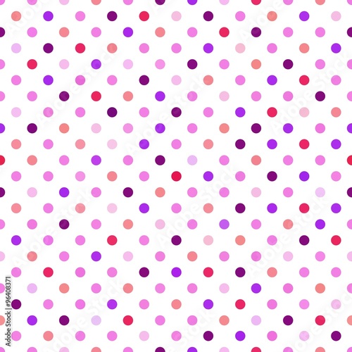 Pink Polka Dots Seamless Pattern photo