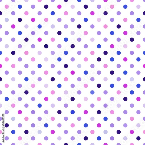 Purple Polka Dots Seamless Pattern