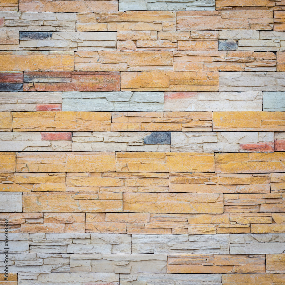 Fototapeta premium Pattern of travertine natural stone wall texture and background