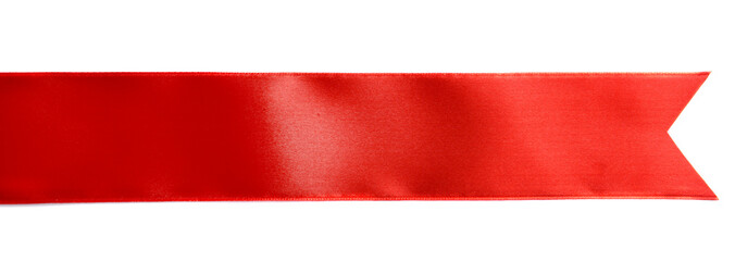 Red ribbon isolated on white