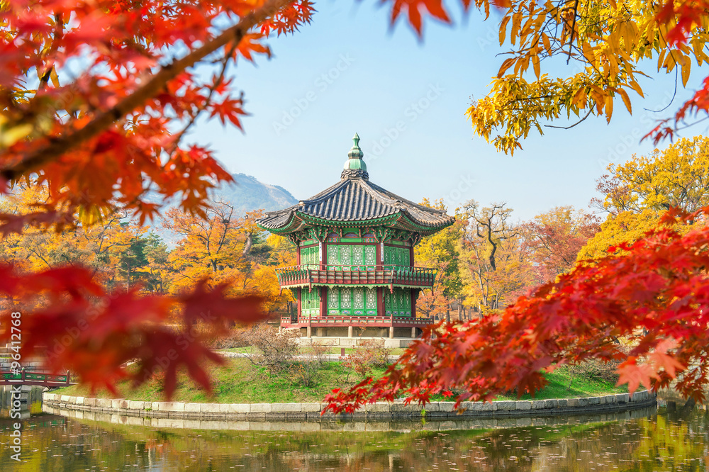 Gyeongbokgung Palace in autumn,South Korea.