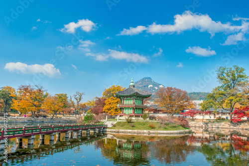 Gyeongbokgung Palace in autumn,South Korea.