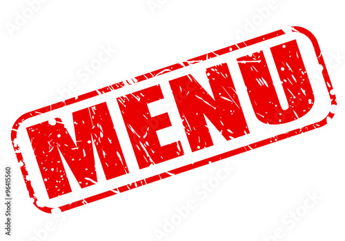 MENU red stamp text