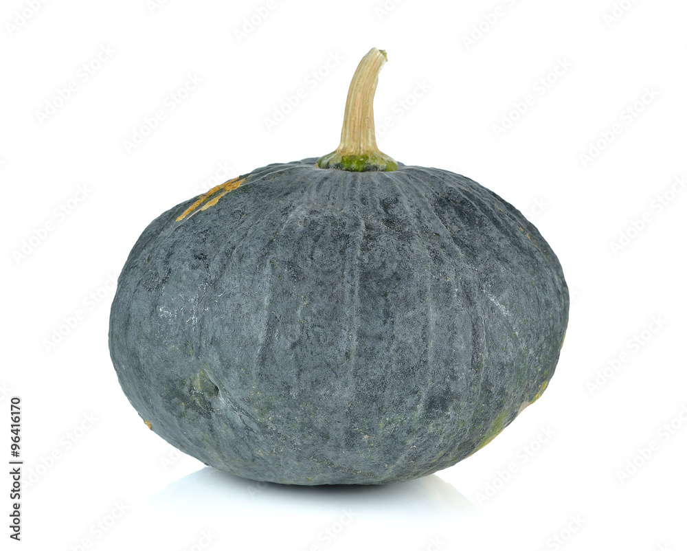Green pumpkin isolated on the white background Green pumpkin isolated on the white background