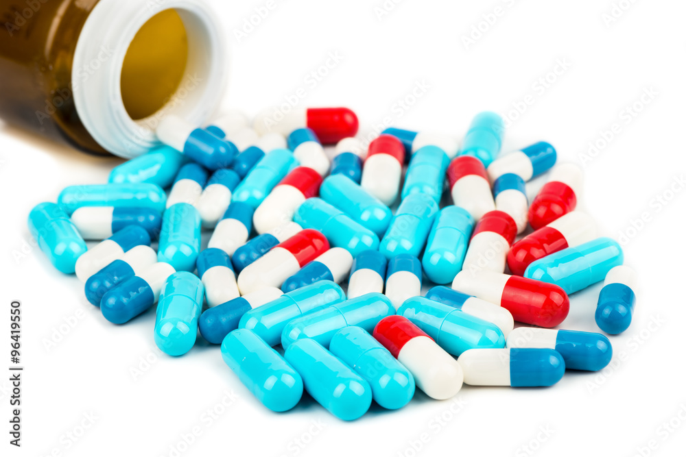 Multicolored capsules Multicolored capsules