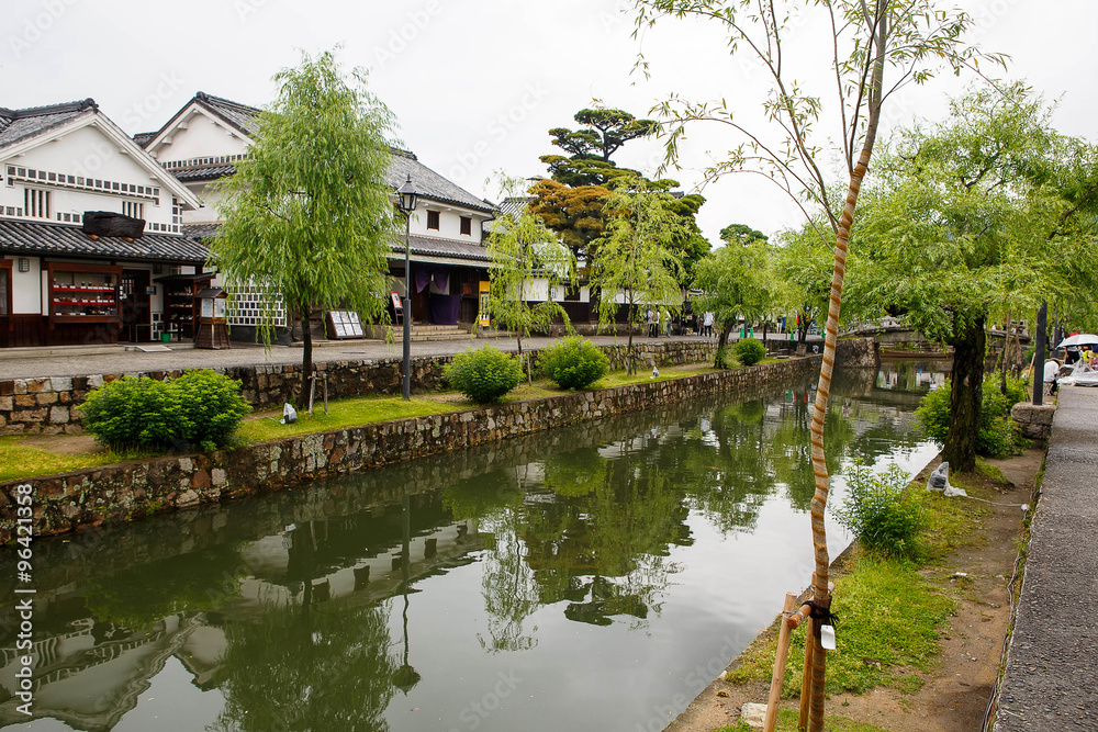 Kurashiki city, old japanese town in Okayama prefecture Kurashiki city, old japanese town in Okayama prefecture