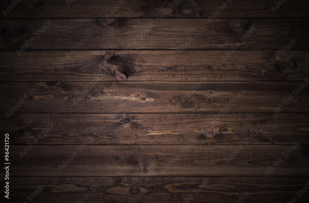 Naklejka premium ciemne drewniane deski tło