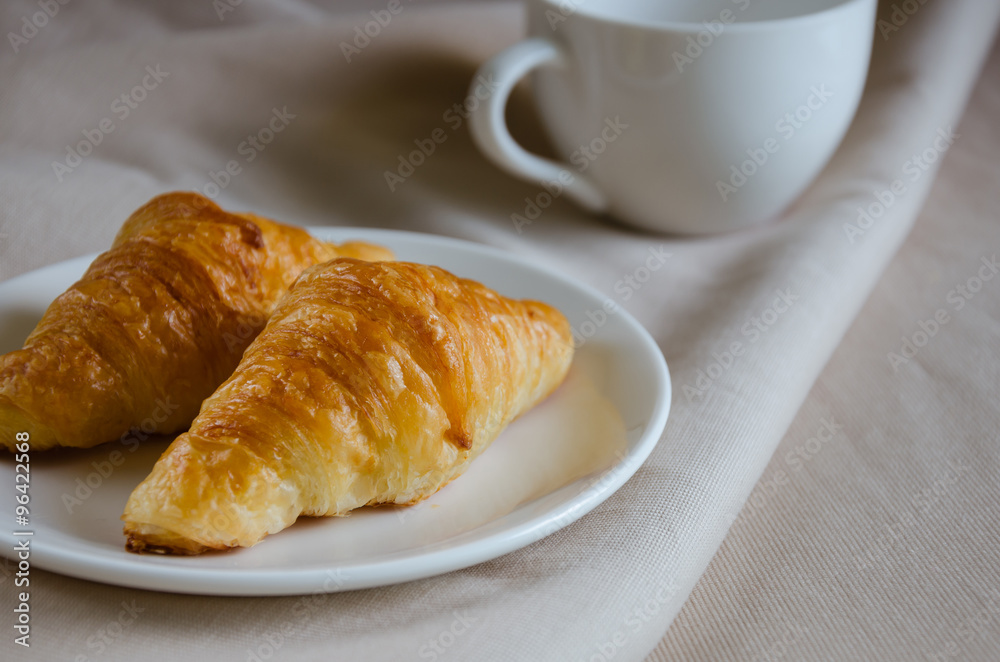 Butter Croissant for Coffee Break.