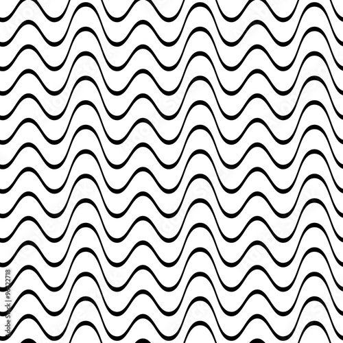 Seamless wavy line pattern