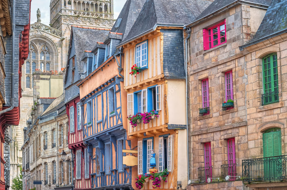 Old town of Quimper, Brittany, France