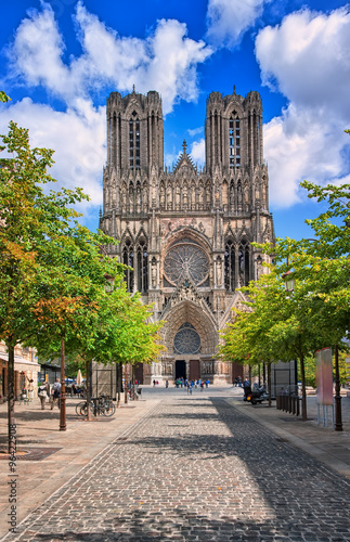 Valokuva Notre Dame de Reims Cathedral, France