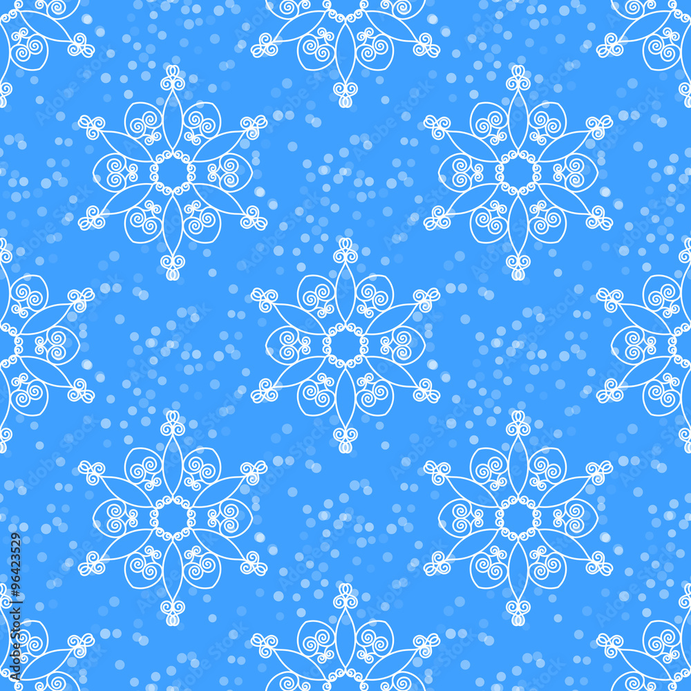 Seamless pattern with snowflakes Seamless pattern with snowflakes
