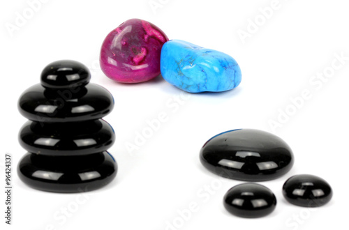 Zen pebbles. Stone spa and healthcare concept..