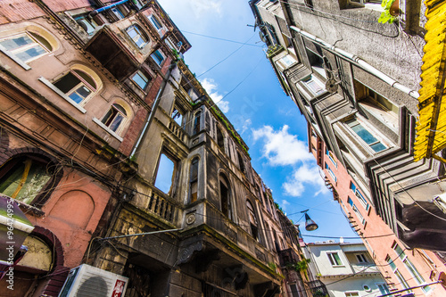 Canvas Print colored street