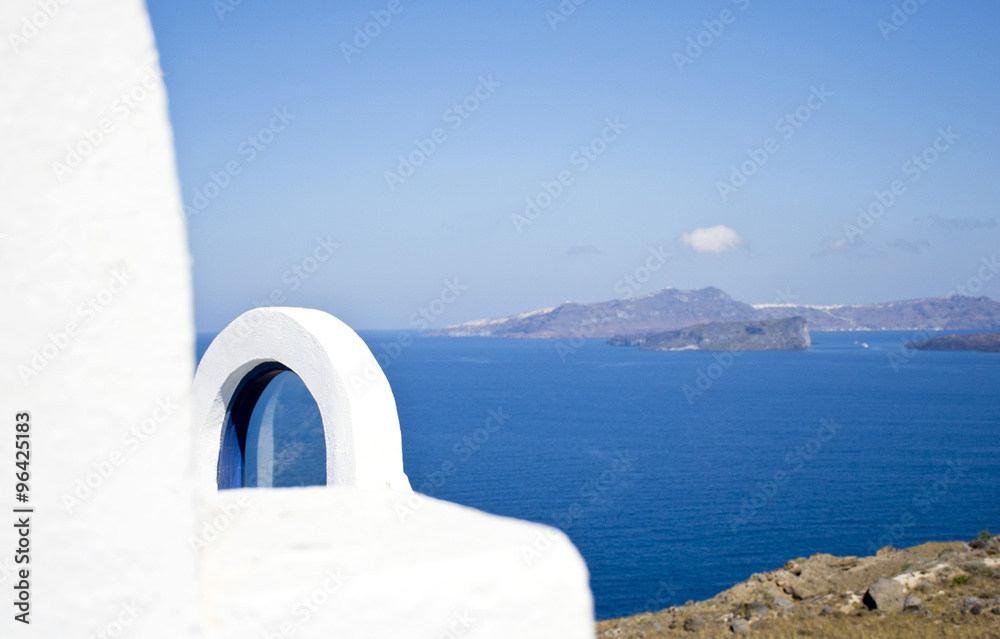 Fototapeta premium Beautiful scenic island of Santorini, Greece