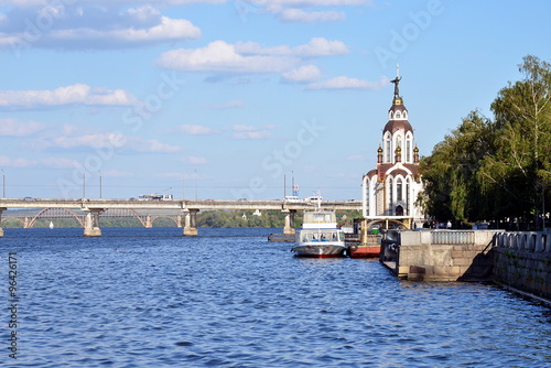 Dnipropetrovsk city quay, Dnieper river, Ukraine