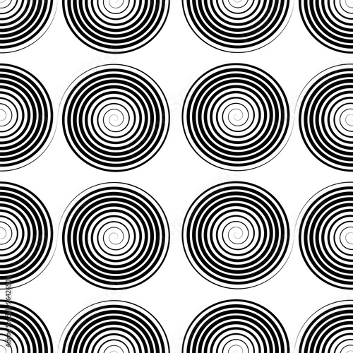 Black Spiral Background.