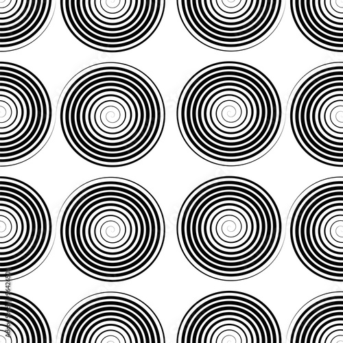 Black Spiral Background.