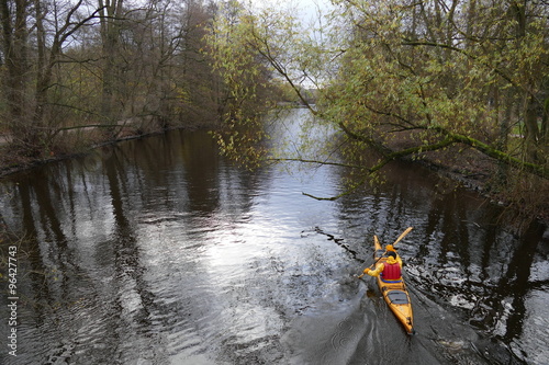 Bootfahrer auf der Alster