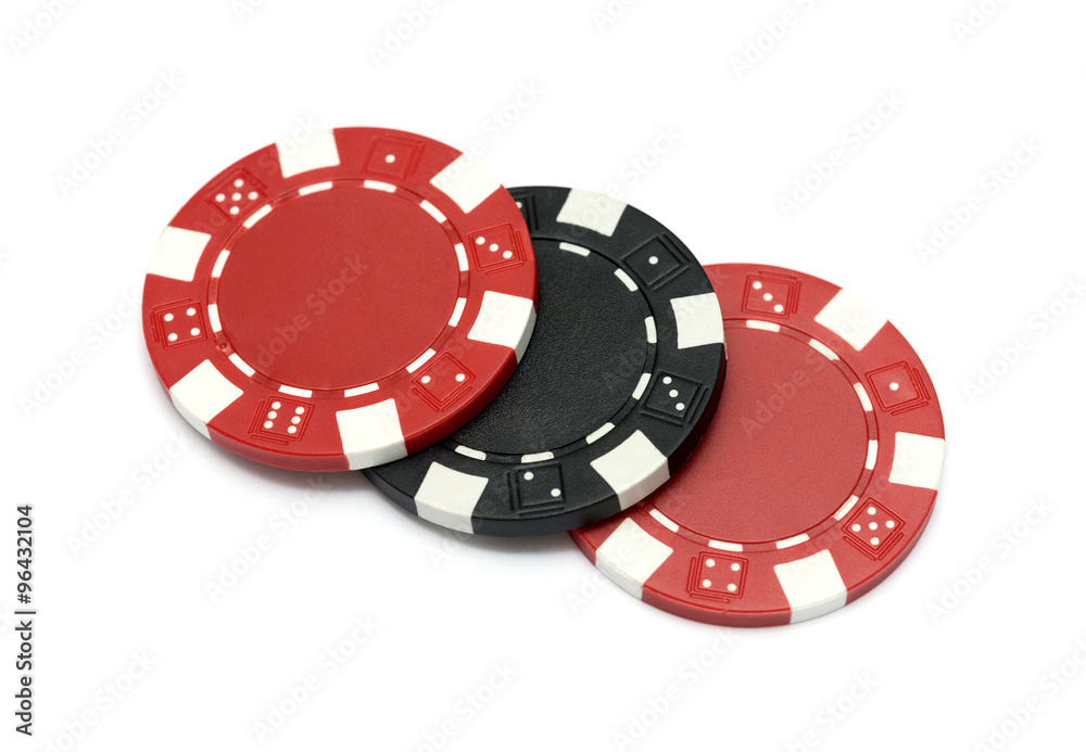 The casino chips isolated on white background The casino chips isolated on white background