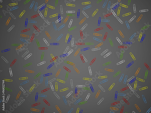 Paper clip isolated. 3d rendering
