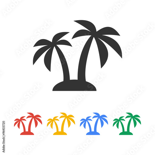 palm icon. Vector  Eps 10
