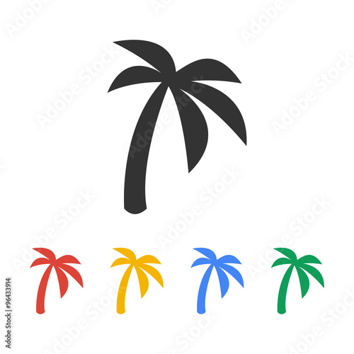 palm icon. Vector  Eps 10