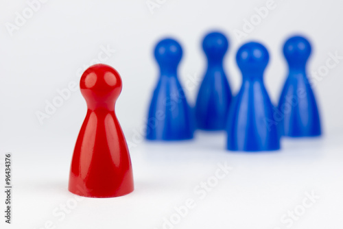 фотографія Conceptual game pawns.