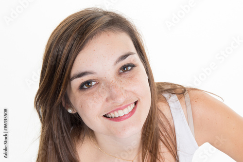 Studio portrait of a beautiful and lovely young woman