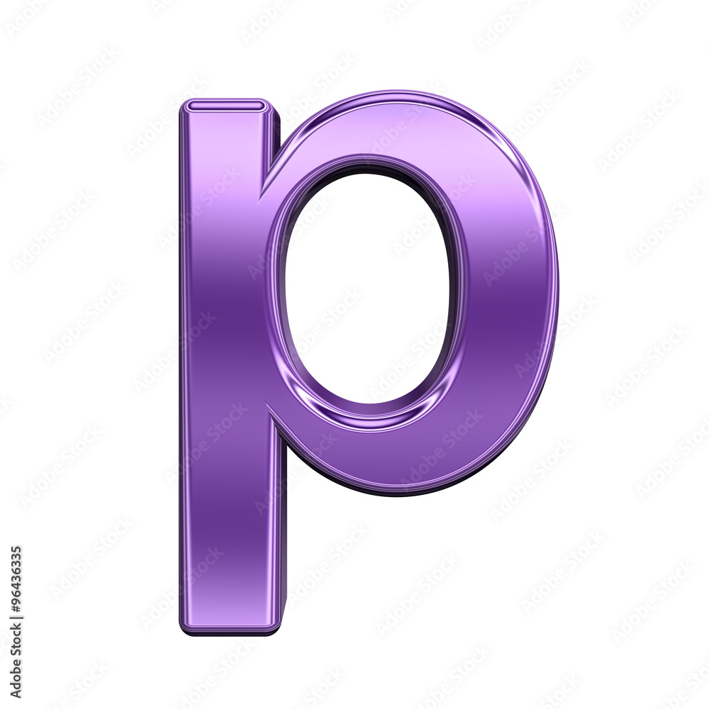 One lower case letter from shiny purple alphabet set, isolated on white. Computer generated 3D photo rendering. One lower case letter from shiny purple alphabet set, isolated on white. Computer generated 3D photo rendering.