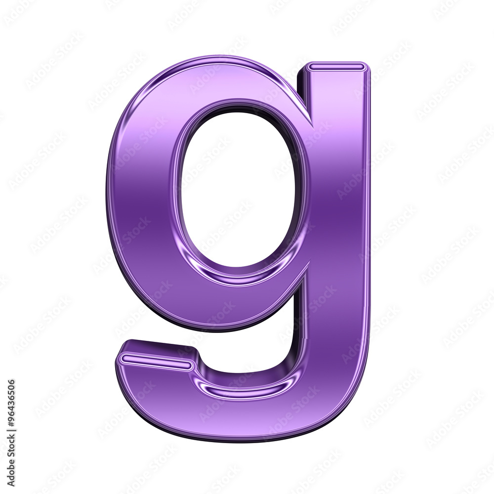 One lower case letter from shiny purple alphabet set, isolated on white. Computer generated 3D photo rendering. One lower case letter from shiny purple alphabet set, isolated on white. Computer generated 3D photo rendering.