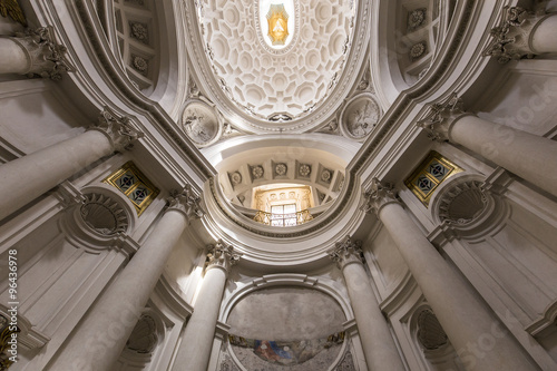 Принти на полотні San Carlo alle Quattro Fontane church, Rome, Italy