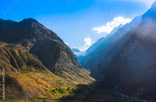 Fantastic himalayas mountains landscape